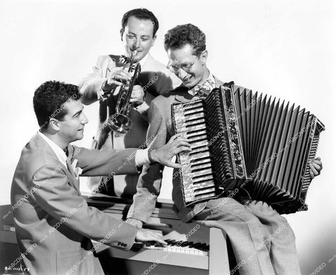 crp-14863 1946 musicians Jack Fina, Manny Stevens, Milton Delugg film It's Great to Be Young crp-14863