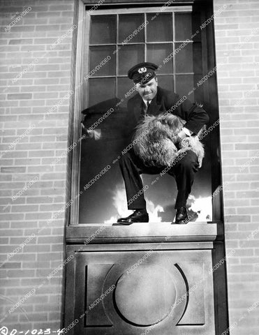 crp-14991 1944 Bob Haymes saves dog from burning building film Sailor's Holiday crp-14991