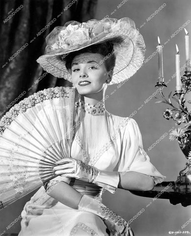 crp-15075 1946 Janet Blair w her hand fan film Gallant Journey crp-15075
