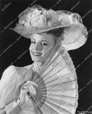 crp-15079 1946 Janet Blair w her hand fan film Gallant Journey crp-15079