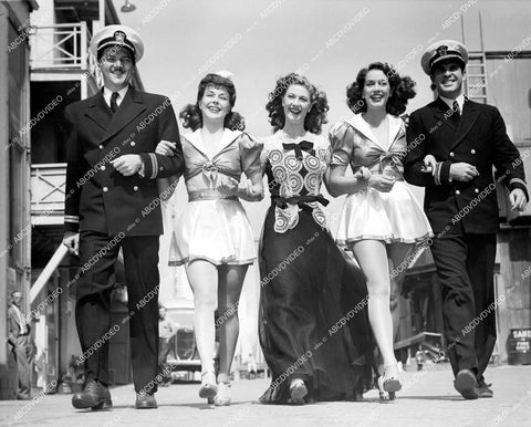 crp-15129 1942 William Wright, Joan Woodbury, Joan Davis, Jinx Falkenburg, Robert Stevens film Sweetheart of the Fleet crp-15129