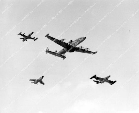crp-15202 1955 USAF aviation Lockheed RC-121D Radar Picket Plane crp-15202