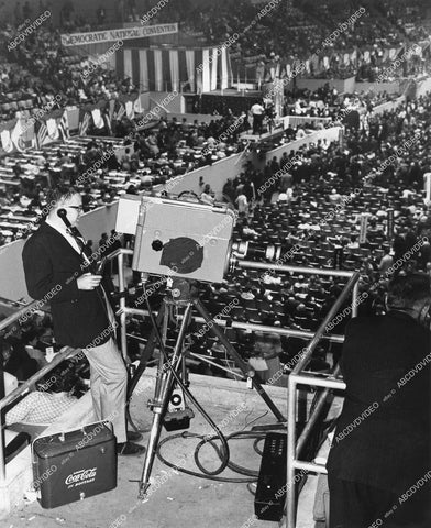 crp-15282 1964 TV camerman Pat Finn is pool camera for Democratic National Convention crp-15282