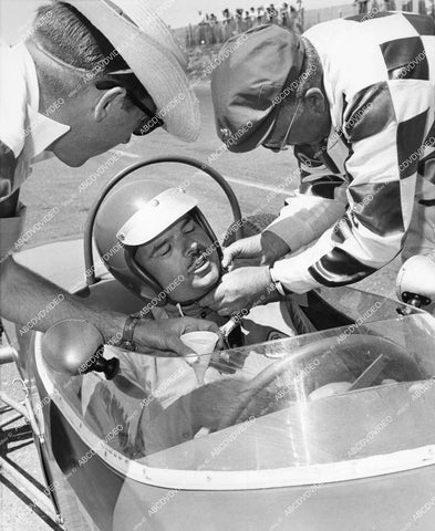 crp-15323 1950's racecar drivers Jay Chamberlain, Andy Anderson w Lotus Formula Junior win in Vacaville w Jack Chisom crp-15323