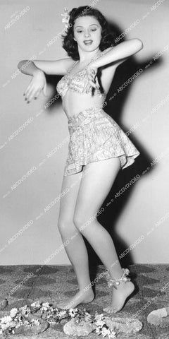 crp-15377 1942 sexy dance in short skirt Peggy Drake w great legs film The Tuttles of Tahiti crp-15377