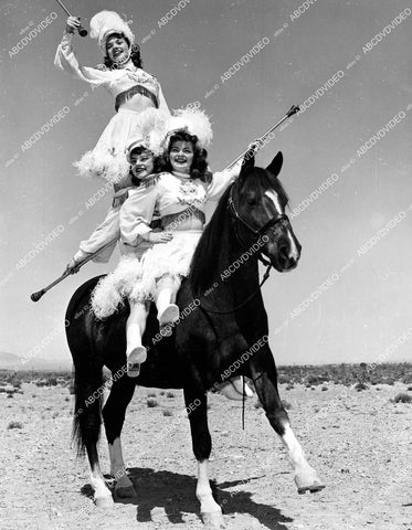 crp-15408 1950's equestrian acrobats youngsters for Las Vegas Heldorado Children's Parade crp-15408