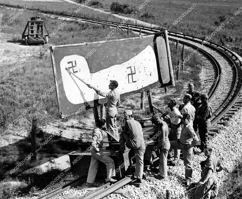 crp-15424 1942 WWII machine gun training for anti aircraft duties at Harlingen Texas crp-15424