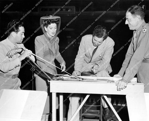 crp-15441 1944 Rosalind Russell and others for AFRS Armed Forces Radio Service crp-15441