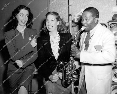 crp-15496 1944 Virginia O'Brien, Dinah Shore, Louis Jordan for AFRS Armed Forces Radio Service crp-15496