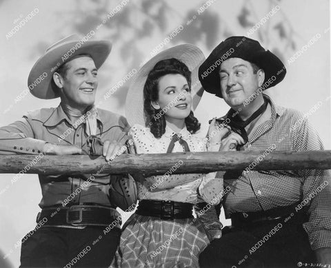 crp-01549 1945 Charles Starrett, Doris Houck, Smiley Burnette film Two Fisted Stranger crp-01549