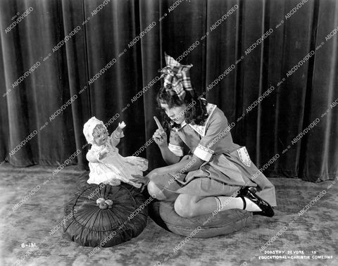 crp-15803 circa 1922 Dorothy Devore w doll in Educational - Christie Comedies unknown silent film crp-15803