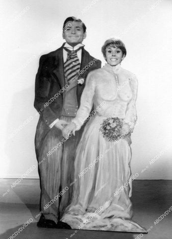 crp-15808 1960's Peter Duel and some lady behind carnival cutouts crp-15808