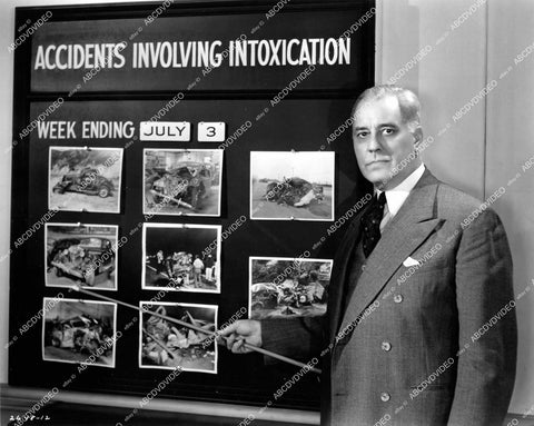 crp-15975 1939 Robert Middlemass w auto accident statistics Crime Does Not Pay short subject film Drunk Driving crp-15975