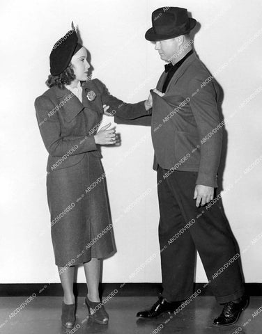 crp-16160 1939 Christina Welles demos female self defense Jiu-Jitsu on Rob Roy Crime Does Not Pay short subject film Money to Loan crp-16160