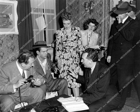 crp-16302 1944 Edward Arnold, Audrey Totter, Tom Trout, Dan Duryea, director Edward L Cahn film Main Street After Dark crp-16302