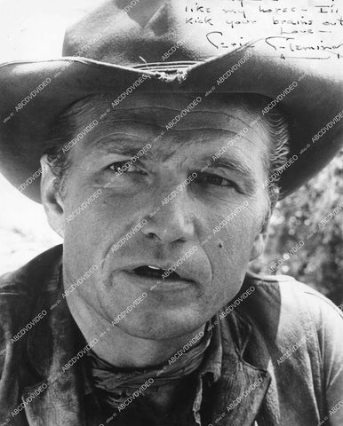 crp-16345 1960's Eric Fleming TV Rawhide portrait w genuine autograph crp-16345