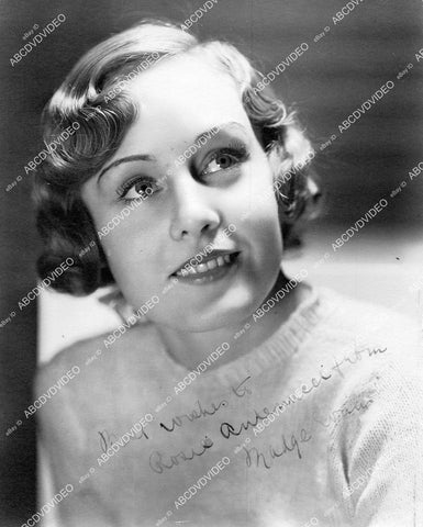 crp-16367 1930's Madge Evans portrait w genuine autograph crp-16367