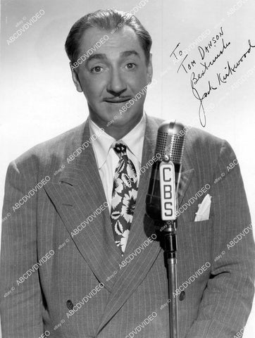 crp-16373 1940's Jack Kirkwood portrait w genuine autograph radio The Jack Kirkwood Show crp-16373