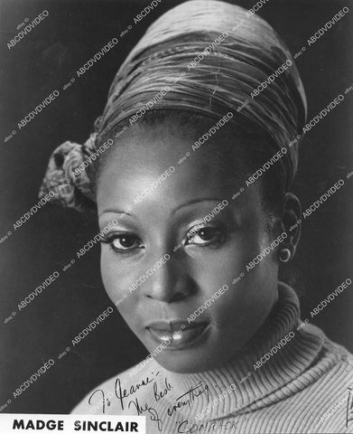 crp-16376 1970's beautiful Madge Sinclair portrait w genuine autograph crp-16376