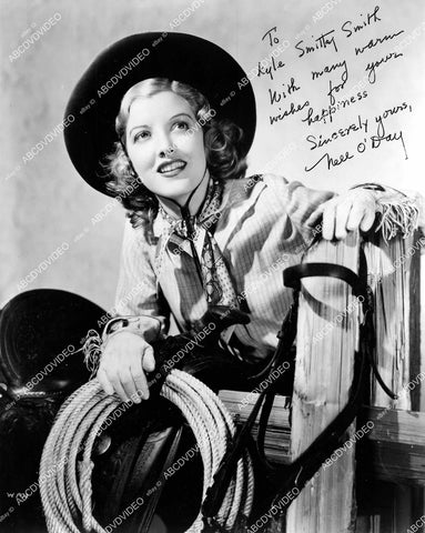 crp-16399 1970's cowgirl Nell O'Day portrait w genuine autograph crp-16399