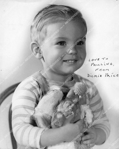 crp-16412 1930's child star Dickie Price portrait w genuine autograph crp-16412