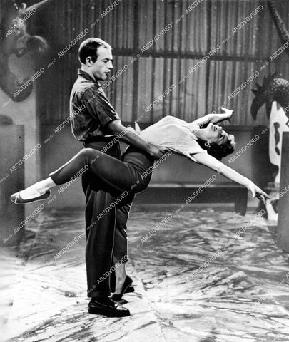 crp-16513 1945 Janet Blair in dance rehearsel w Edmund Balin crp-16513