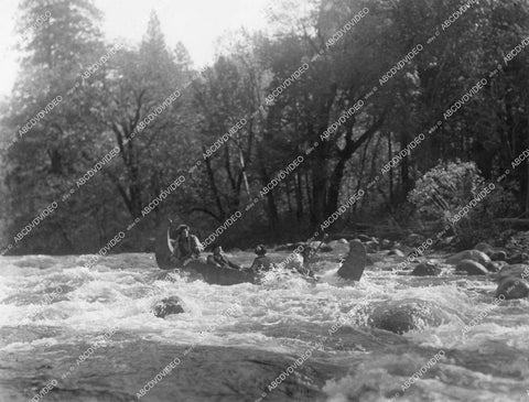 crp-16933 1928 MGM camera crew sets for river rapids location shot silent film Rose-Marie crp-16933