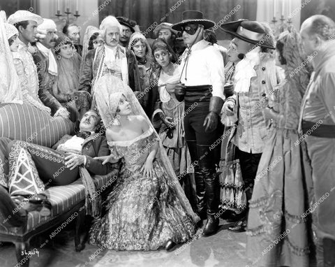 crp-17025 1928 Tim McCoy, Sylvia Beecher at masquerade ball silent film Beyond the Sierras crp-17025