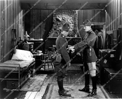 crp-17075 1926 Norman Kerry, George Cooper RCMP officers silent film The Barrier crp-17075