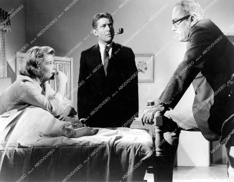 crp-17256 1961 director John Sturges w Efrem Zimbalist Jr, Barbara Bel Geddes film By Love Possessed crp-17256