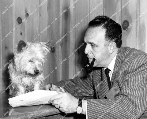 crp-17301 1957 director George Sidney and Snuffy the dog unknown film crp-17301