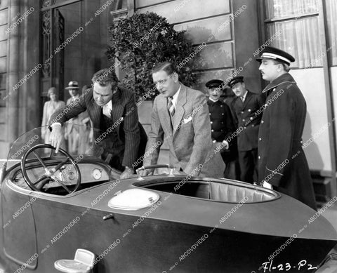 crp-17762 1929 Paul Vincent, Kenneth Thomson w cool vintage automobile convertible silent film The Veiled Woman crp-17762