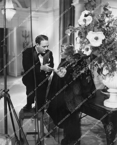 crp-18133 1936 candid William Gargan & Florence Rice on set film Blackmailer crp-18133