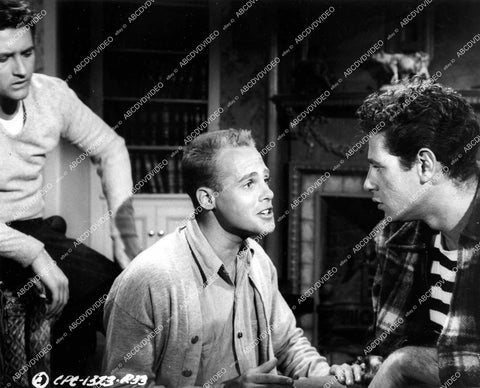 crp-18160 1957 John Drew Barrymore Jr, Gerald Sarracini, Corey Allen film The Shadow on the Window crp-18160