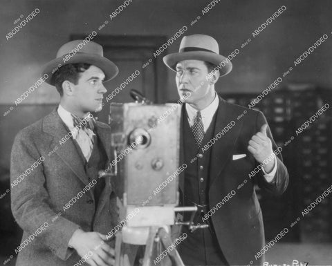 crp-01840 1928 Nick Stuart w newsreel movie camera & Franklin Underwood silent film News Parade crp-01840