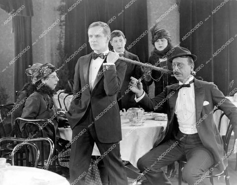 crp-18586 1923 Doris May, Creighton Hale, Hank Mann, Edward Jobson, Stuart Holmes, Caroline Rankin silent film Tea with a Kick crp-18586