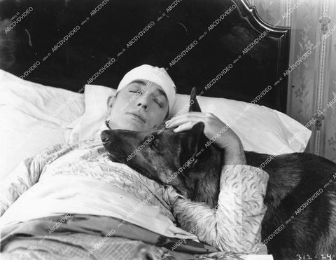 crp-18683 1927 Charles Delaney, Napoleon the dog silent film The Thirteenth 13th Hour crp-18683