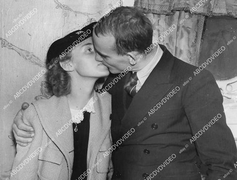 crp-1872 1938 Crew of Five Rescued at Sea Capt Hans G Milton gets kiss from wife after stranded at sea crp-1872