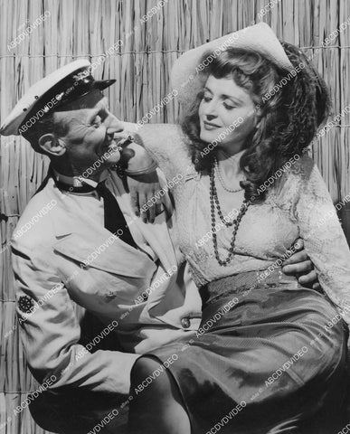 crp-01883 1940's Ruth Brande as Sadie Thompson, John Rogers as Sailor Bates theatrical play Rain crp-01883