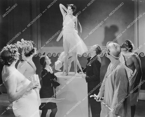crp-02019 1935 sexy Marda Deering in her toga poses for Alan Mowbray, Florine Mckinney film Night Life of the Gods crp-02019