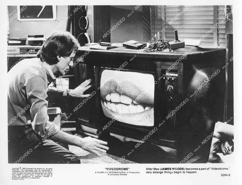 crp-00202 1983 James Woods and the television set film Videodrome crp-00202