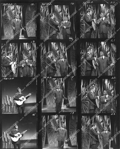 crp-00209 contact sheet photo Glen Campbell on TV The Flip Wilson Show crp-00209