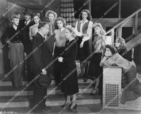 crp-02344 1944 Jinx Falkenburg, Nina Foch,Leslie Brooks,Shirley Mills,Evelyn Keyes,Ann Harding film Nine Girls crp-02344
