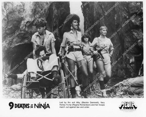 crp-02371 1985 Blackie Dammett, Regina Richardson and her troops film Nine Deaths of the Ninja crp-02371