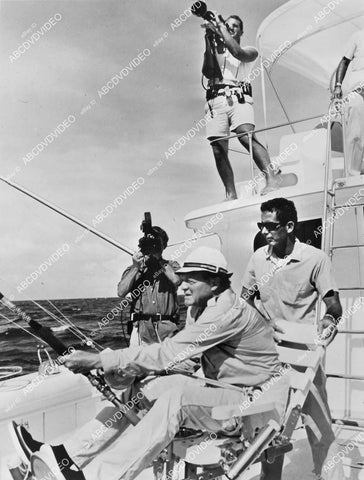 crp-02479 1968 Van Heflin chasing Blue Marlin in the Bahamas TV The American Sportsman crp-02479