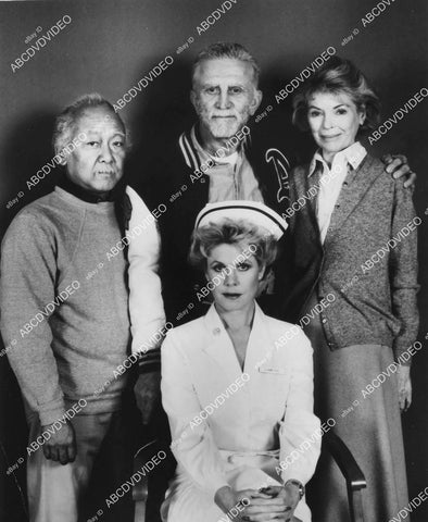 crp-02484 1985 Pat Morita, Kirk Douglas, Dorothy McGuire, Elizabeth Montgomery TVM Amos crp-02484