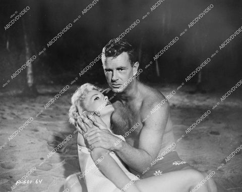 crp-02800 1956 Anne Baxter, Sterling Hayden in swimwear film noir The Come On crp-02800
