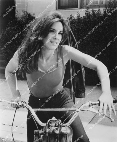 crp-02864 1972 biker babe Maray Ayres on her motorcycle film The Cycle Savages crp-02864