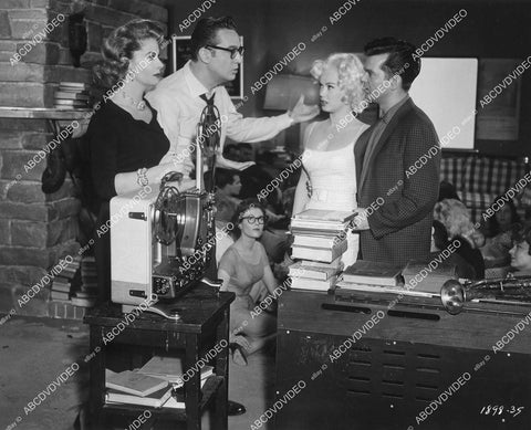 crp-00287 1960 Steve Allen Jayne Meadows Mamie Van Doren Conway Twitty film College Confidential crp-00287