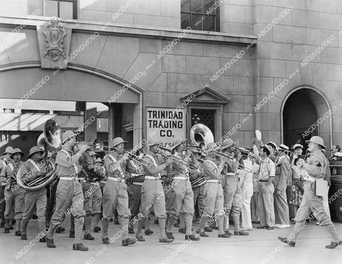 crp-03115 1942 military marching band sequence film Two Yanks in Trinidad crp-03115